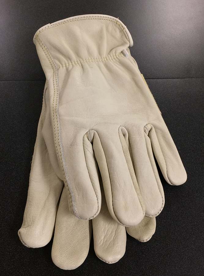 COW GRAIN LEATHER GLOVES SZ L